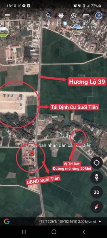 Bán Đất Suối Tiên Giá Rẻ Full Thổ Nằm Ngay Hương Lộ 39 UBND , 2 Mặt Sông